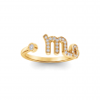 Pavé Zodiac Open Ring - Scorpio
