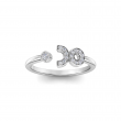Pavé Zodiac Open Ring - Taurus