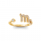 Pavé Zodiac Open Ring - Virgo