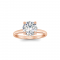 2.10 Ctw Round CZ Secret Halo Solitaire Ring