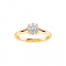 1 Ct Round Lab Diamond Split Shank Solitaire Engagement Ring
