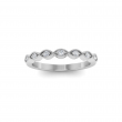 .15 Ctw Lab Diamond Infinity Milgrain Stackable Band