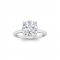 2.11 Ctw Round CZ Hidden Halo Engagement Ring