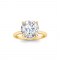 3.15 Ctw Round CZ Hidden Halo Engagement Ring
