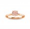 1 Ct Round Morganite Solitaire Ring