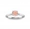 1 Ct Round Morganite Solitaire Ring