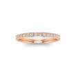 .18 Ctw Colorless Lab Diamond Whisper Pavé Wedding Ring
