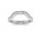 .32  Ctw Diamond Wide Curved Wedding Ring