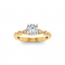 .85 Ctw Diamond Infinity Milgrain Engagement Ring