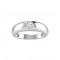 Round Stone Center Dome Ring