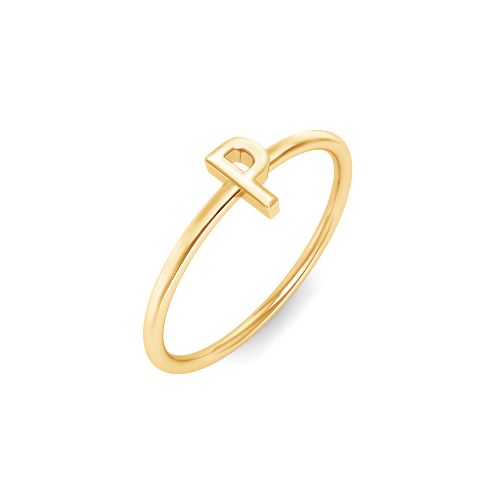 Kanak Jewels Valentine Gift Initial Letter P ring for Girls stylish design  Gold plated ring Brass Cubic Zirconia Gold Plated Ring Price in India - Buy  Kanak Jewels Valentine Gift Initial Letter