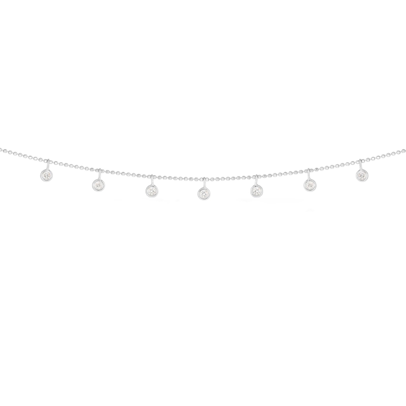 .50 Ctw Multi Drop Diamond Necklace