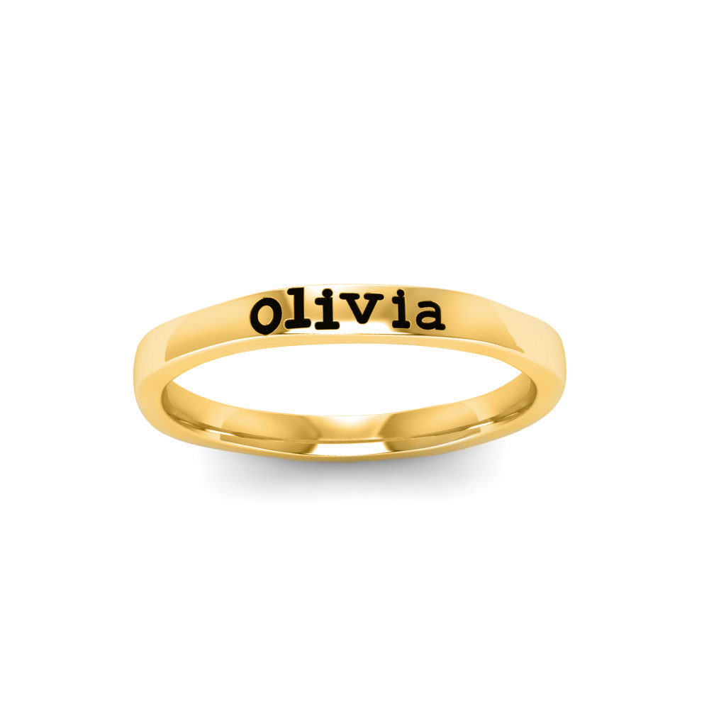 Stackable Name Ring