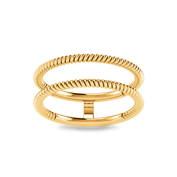 2 Stackable Rings Cable Stackable Double Ring